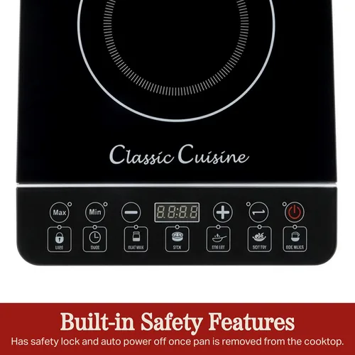 Vista 4 de Classic Cuisine Placa de inducción, negro, 14" x 11.4" x 2.5