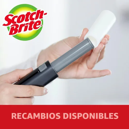 Vista 5 de Scotch-Brite - Mini rodillo quitapelusas de viaje, ideal para quitar el pelo de mascotas, 30 hojas