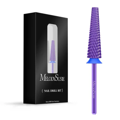 Vista 13 de MelodySusie Brocas de uñas súper largas 5 en 1, brocas de carburo de tungsteno de 3/32 pulgadas, adecuadas para manicura, pedicura, cutícula