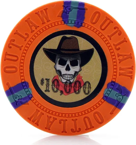 Vista 3 de Versa Games Fichas de póquer Outlaw Clay en 0.46 oz - Paquete de 50 (colores a elegir)