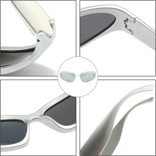 Vista 5 de Long Keeper Gafas de sol polarizadas envolventes de moda Y2K para mujeres y hombres