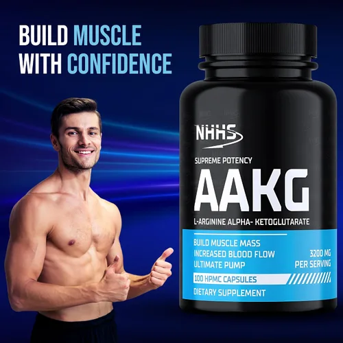 Vista 2 de Supreme Potency L-Arginina AAKG, 3200 mg, 100 cápsulas veganas Apoya la fuerza muscular, apoya la resistencia y la circulación, sin OMG, sin