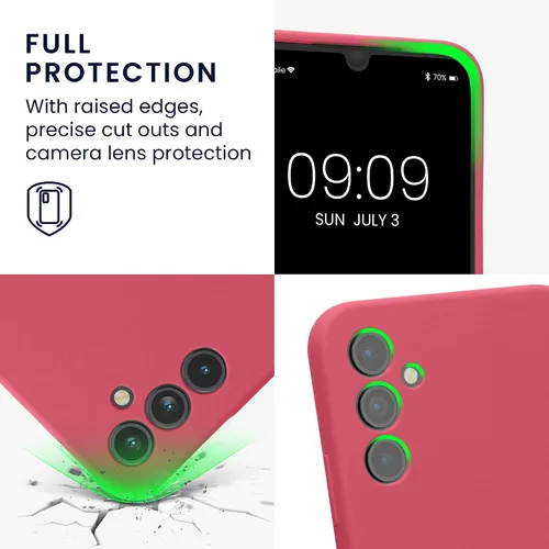 Vista 3 de kwmobile Funda compatible con Samsung Galaxy A34 5G - Funda delgada de silicona TPU - Acabado suave al tacto - Sweet Candy Dulces