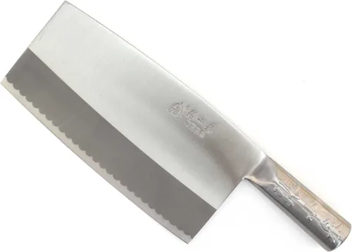 Vista 13 de BambooMN Auténtico cuchillo de chef chino para carne, 3 piezas Surtido de 3 tamaños