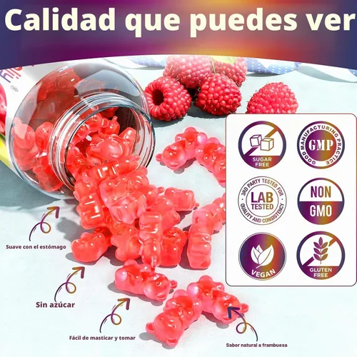 Vista 5 de Gomitas de citrato de potasio de 2000 mg, gomitas de electrolitos de alta potencia, 60 masticables