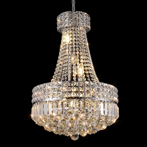 Vista 9 de Con lámparas de araña de cristal de With Light Forward para comedor, lámpara de araña de cristal moderna K9, lámpara de techo de lujo clásico