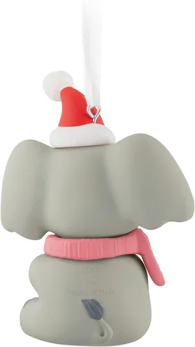 Vista 6 de Hallmark Keepsake Adorno de Navidad 2025, primer elefante navideño para niña 2025