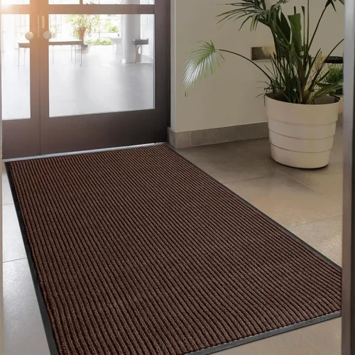 Vista 31 de LuxUrux Tapete de goma duradero para puerta, resistente, interior/exterior, fácil de limpiar, impermeable, patio, garaje, tapete comercial