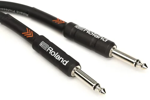 Vista 6 de Roland Black Series - Cable de instrumento recto/recto, conector de 1/4 de pulgada, 25 pies