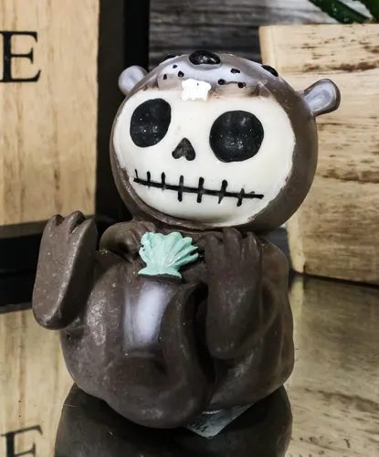 Vista 5 de Ebros Gift Furrybones Otto The Sea Otter - Esqueleto disfrazado con concha de mar, figura de hueso peludo, monstruo de nutria, linda escultura
