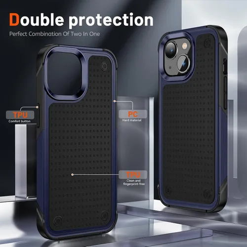 Vista 208 de Jeylly Funda para iPhone SE/Funda para iPhone 5S, Exterior de Plástico Duro que Absorbe Golpes + Interior de Silicona de Goma Defensor contra