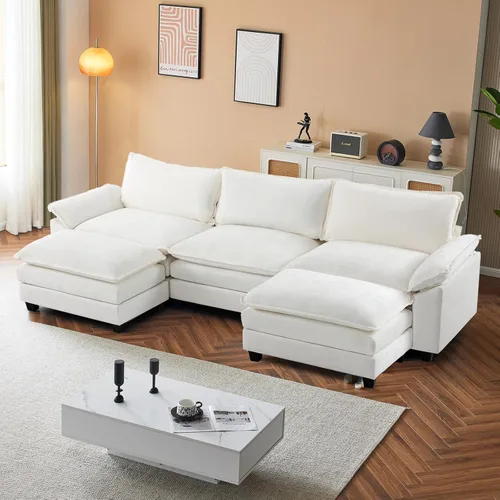 Vista 22 de VINGLI Silla Individual Mediana Negra en Nube con Otomana
