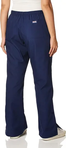 Vista 3 de Cherokee Workwear 4101 - Pantalones de uniforme quirúrgico para mujer, tiro natural, pierna acampanada, cordón ajustable