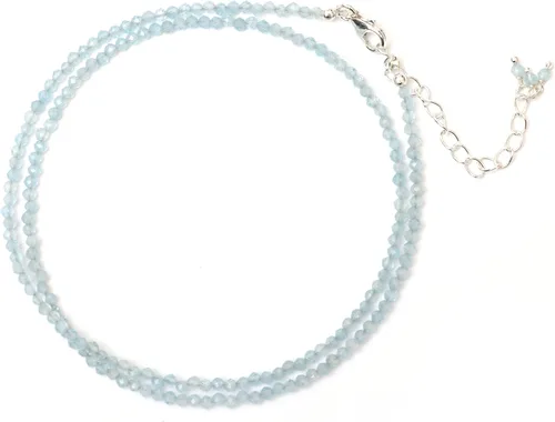 Vista 5 de Collar de Gargantilla de Piedras Preciosas Naturales con Cuentas, Cuentas Facetadas, Collar de Piedra Natal, Cristal de Sanación Energética, Regalo