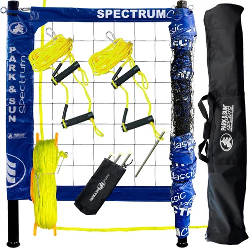 Vista 13 de Park & Sun Sports Spectrum Classic: Sistema de red de voleibol profesional ajustable para exteriores