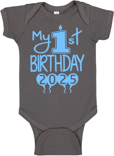 Vista 37 de Reaxion Traje de cuerpo entero hecho a mano para bebé niño y niña, mi primer cumpleaños 2024