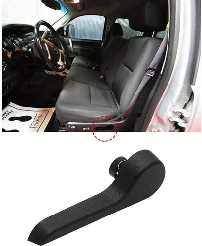Vista 8 de HUSUKU Manija de Reclinación de Asiento LH Lado Izquierda del Conductor RH Lado Derecho del Pasajero Delantero Ébano para Camioneta Pickup SUV Chevy