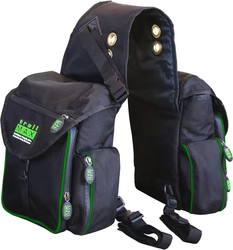 Vista 2 de TrailMax Serie 500 Bolsas de sillín aisladas y acolchadas para montar en senderos; bolsas acolchadas y aisladas para caballos; bolsas acolchadas