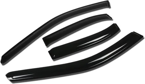 Vista 35 de Auto Dynasty 4 unidades de cinta en la visera de ventilación de ventana, deflector, protector de lluvia compatible con Nissan Maxima 2004-2008