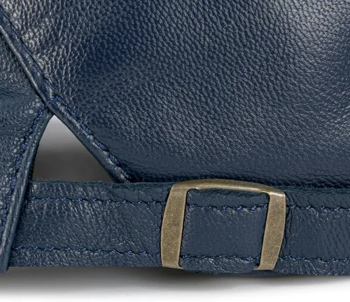 Vista 13 de VOBOOM Gorra de hiedra de cuero genuino ajustable para hombres y mujeres