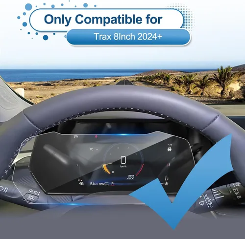 Vista 2 de Protector de pantalla para Chevy Trax (LT/2RS/ACTIV) 2024 2025 2026 para Chevy Trax (LT/2RS/ACTIV) Centro de información del conductor de 8 Tablero