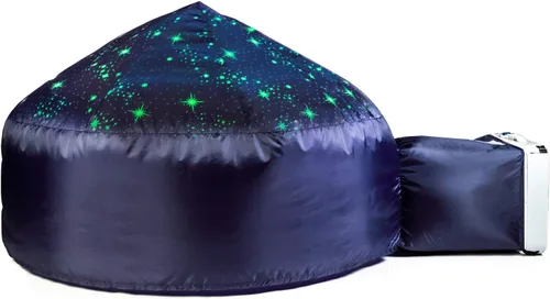 Vista 10 de AirFort - Fuerte inflable para niños, se construye en 30 segundos, tienda de campaña para jugar a partir de 3 años (pelota de playa azul)
