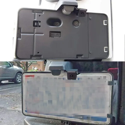 Vista 5 de EWAY Cámara de seguridad de marcha atrás para Jeep Wrangler JK JKU 2007-2018 cámaras de visión trasera impermeable fácil montaje con línea