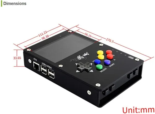 Vista 3 de GamePi43 Complementos Accesorios Kit de consola de juegos de mano Classic Portable Retro Video Gaming Console 4.3 pulgadas 800 × 480 IPS Pantalla