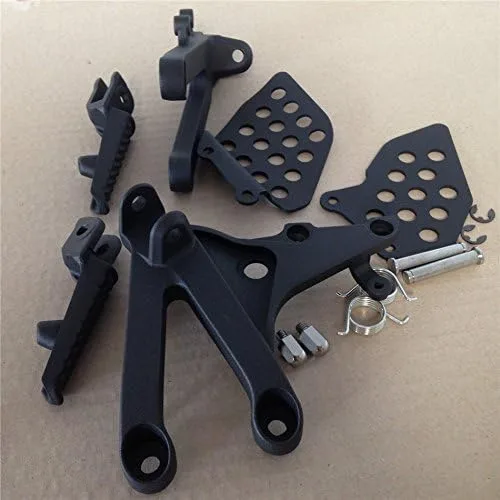 Vista 2 de HONGK - Soporte de clavijas de pie delantero negro compatible con Cbr600Rr Rr 2007 2008-2011 [B01C0SU70M]