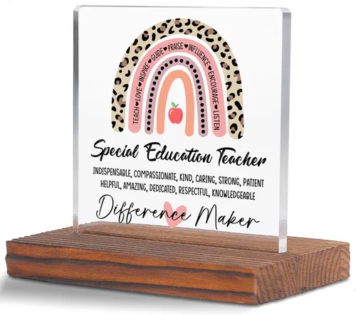 Vista 24 de Letrero decorativo de escritorio transparente para después de la escuela, regalo de agradecimiento para mujeres y hombres, regalos de agradecimiento