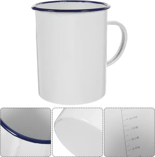 Vista 8 de Yardwe Tazas Taza de cerveza de metal Taza de bebida de metal Taza de café de camping Taza de té de jugo Taza de café Senderismo Taza de café