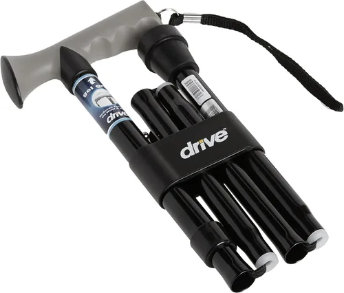 Vista 2 de Drive Medical Adjustable Lightweight Folding Canes with Gel Hand Grip