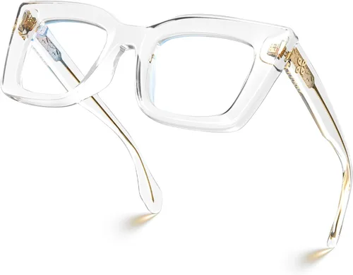 Vista 15 de VISOONE Cat Eye Blue Light Blocking Glasses TR90 Anti-glare Women Calida