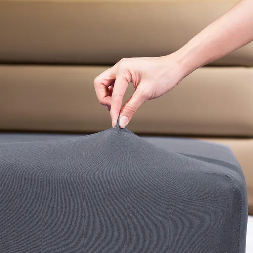 Vista 8 de Sábana Ajustable - Sábana Ajustable Individual COSMOPLUS Solamente (Sin Sábana Encimera ni Fundas de Almohada), Micropunto Elástico en 4 Beige