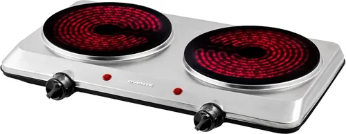 Vista 9 de OVENTE Quemador individual infrarrojo para encimera, placa eléctrica de 1000 W con placa de cocina de vidrio cerámico de 7.5 pulgadas, ajuste