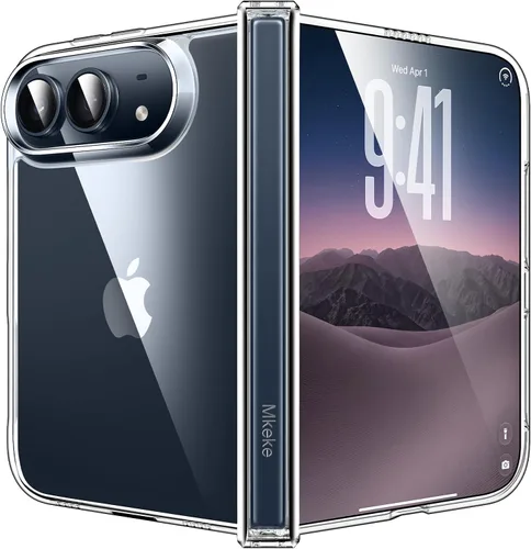 Vista 6 de Mkeke – Funda transparente para iPhone 11, antiamarilleo y con protección contra caídas de grado militar. Funda protectora transparente