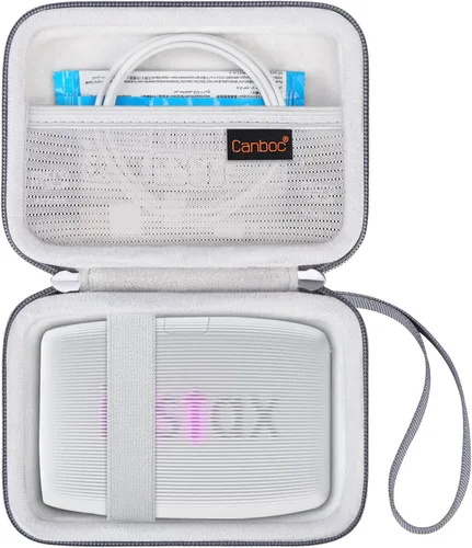 Vista 8 de Canboc Estuche de transporte para Fujifilm Instax Mini Link 3 2 1 Impresora para smartphone, bolsillo de malla para película instantánea y cable