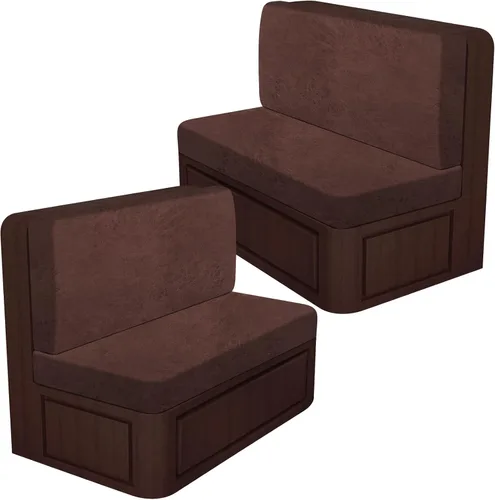 Vista 67 de ANARACHON Fundas de cojín elásticas con aspecto de cuero para caravana, fundas de cojín para asiento de cabina de caravana