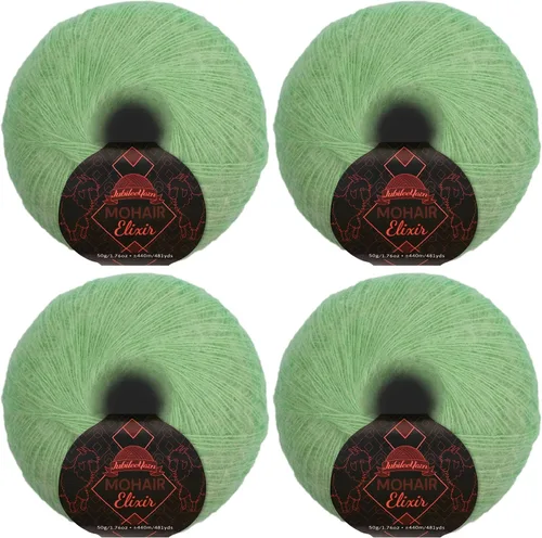 Vista 130 de JubileeYarn Mohair Elixir Yarn - 50g/Skein Baby Wool Blend - Cosmopolitan - 1 Skein