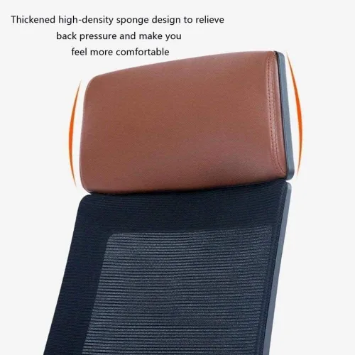 Vista 3 de Silla de oficina ajustable ejecutiva, silla ergonómica para computadora, respaldo ergonómico, silla giratoria (D)