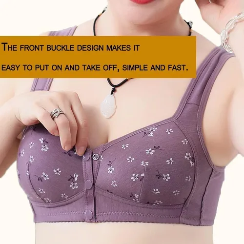 Vista 2 de Daisy Bra for Seniors, Front Snap Closure Bras, Front Snaps Daisy Bras for Older Women