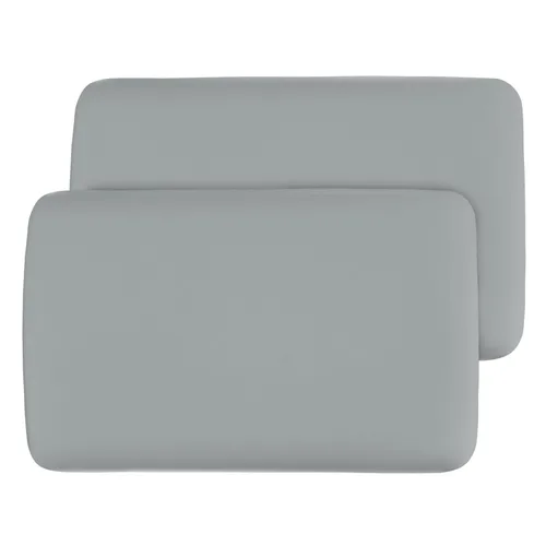Vista 2 de Pack and Play Sábanas ajustadas, compatibles con 4moms Breeze Plus Playard & Breeze GO Playard, funda de algodón Pack and Playard, gris, 40 x 28
