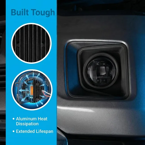 Vista 9 de Luz antiniebla LED con DRL compatible con Toyota Tundra 2014 2015 2016 2017 2018 2019 2020 2021 luces antiniebla de parachoques
