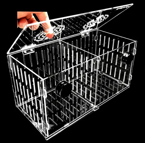 Vista 7 de Pequeña caja magnética de aclimatación criador anémona coral fuerte N52 imanes para vidrio de 1/2" (cubo de 4.5")