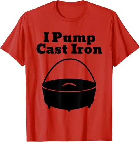 Vista 95 de I Pump - Camiseta de hierro fundido para cocinar al horno holandés