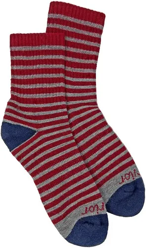 Vista 5 de Warrior Alpaca Socks - Comodidad acolchada retro mini-raya cuarto de cuello redondo para adultos - Unisex