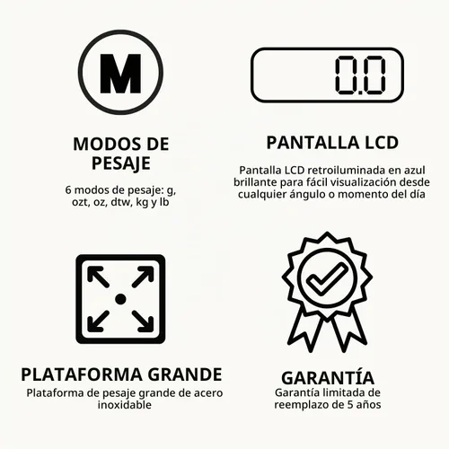 Vista 3 de GemOro Platinum PRO1601 - Báscula profesional para joyería, 56.44 oz x