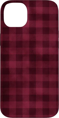 Vista 15 de Funda para iPhone 13 Pro Max Pretty Fall Otoño Burdeos Búfalo a cuadros