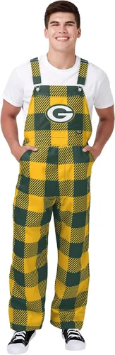 Vista 26 de FOCO NFL mens Nfl Team Logo Plaid Bib Overalls
