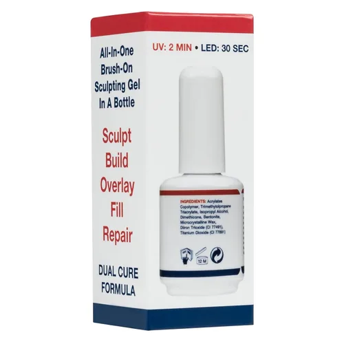 Vista 6 de Americanails DuraSculpt - Gel escultor con brocha, constructor en una botella, gel de escultura empapado para extensiones de uñas, gel constructor